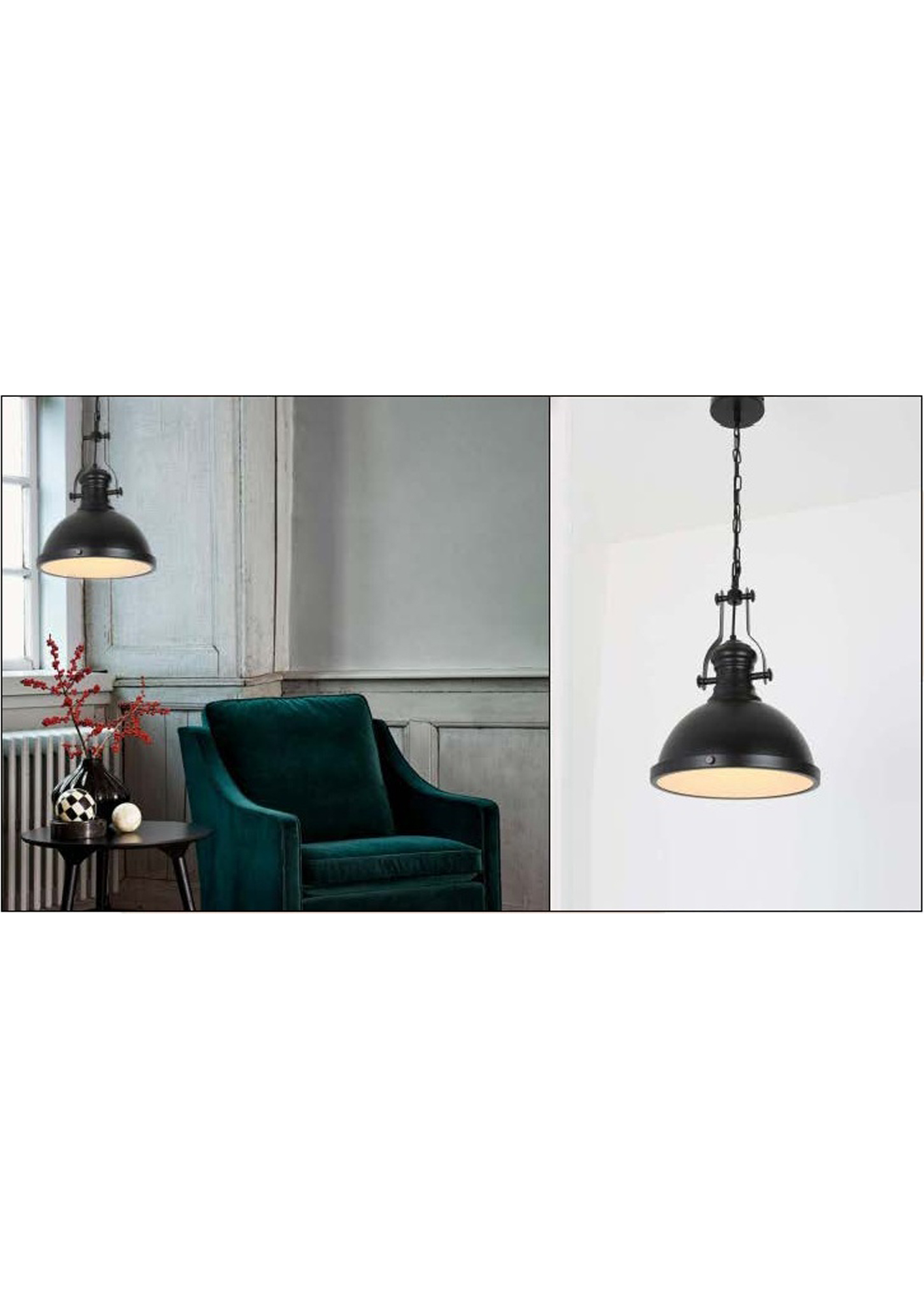 Beyond Lights - Black Pendant Lamp- GL